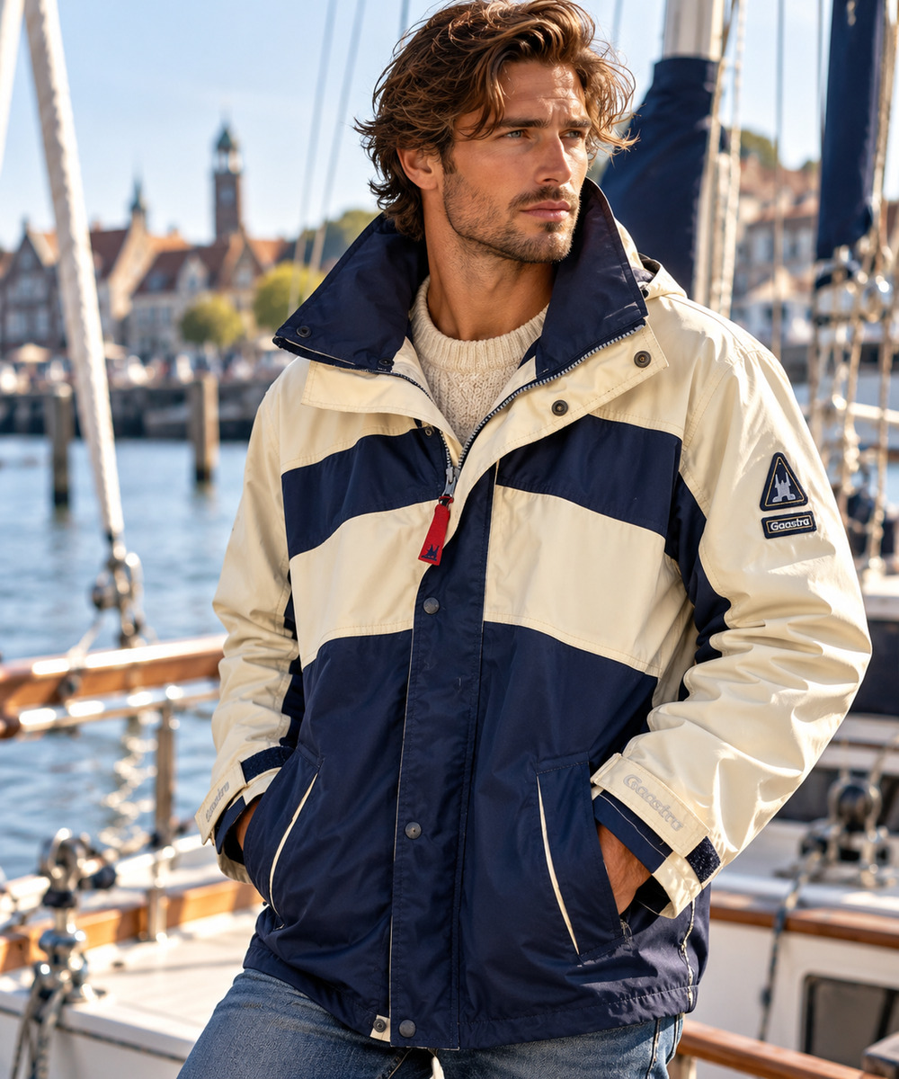 Vintage Gaastra Original Watergear Sz M Sailing Jacket Nautical Colorblock